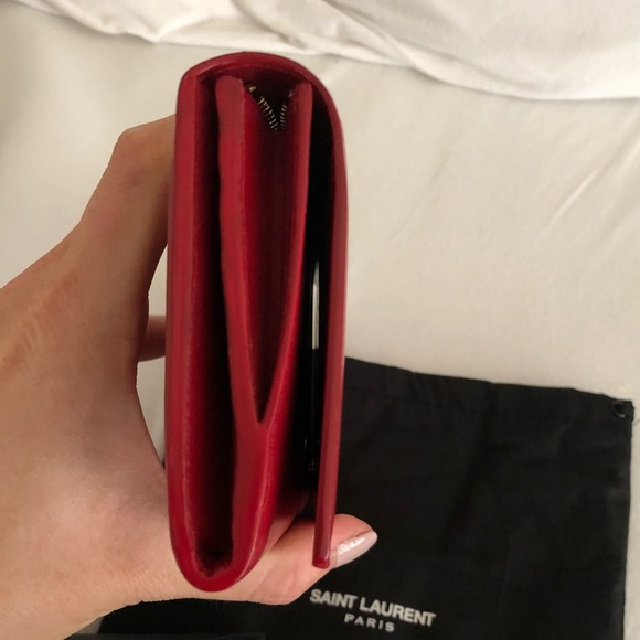 Saint Laurent Long Foldover Wallet - Picture 6 of 7